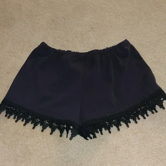 Pants - Black stretchy shorts